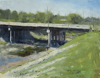 Painting Oil_Lansdowne Bridge_14x11